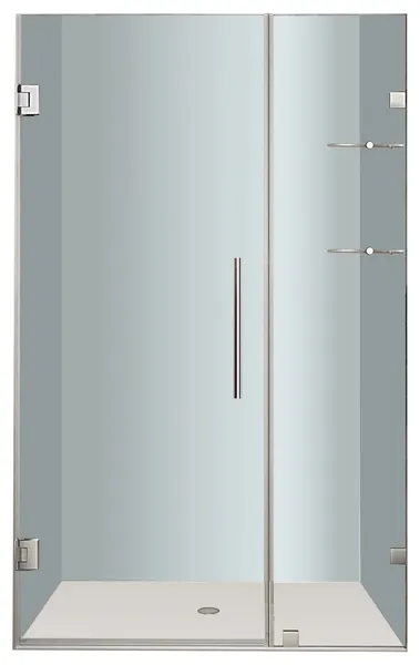 Aston Nautis GS 39"x72" Completely Frameless Hinged Shower Door, Stainless Steel