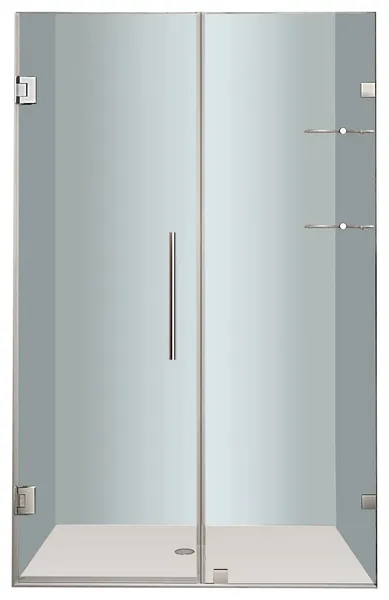 Aston Nautis GS 50"x72" Completely Frameless Hinged Shower Door, Chrome
