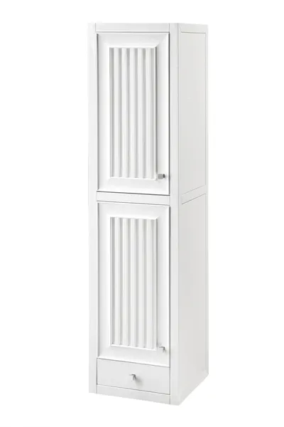 Athens 15" Tower Hutch Left, Glossy White