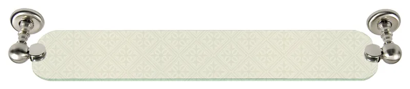 Atlas Homewares EMMSF Emma Collection Glass Shelf 24 Inch Center - Brushed