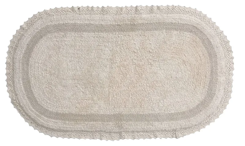 Auburn Bath Rug, 21"x34", Ivory