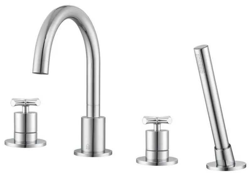 Ava Two Handle Roman Tub Faucet in Chrome