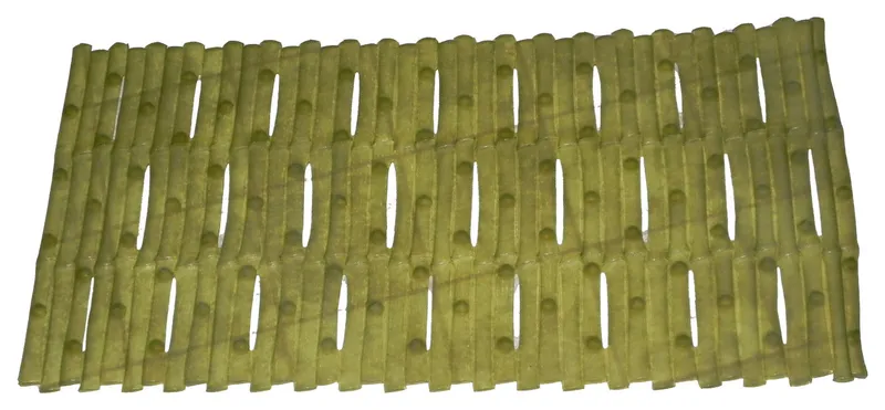 Bamboo Look Vinyl Bath Tub Mat, Size 16"x32", Green