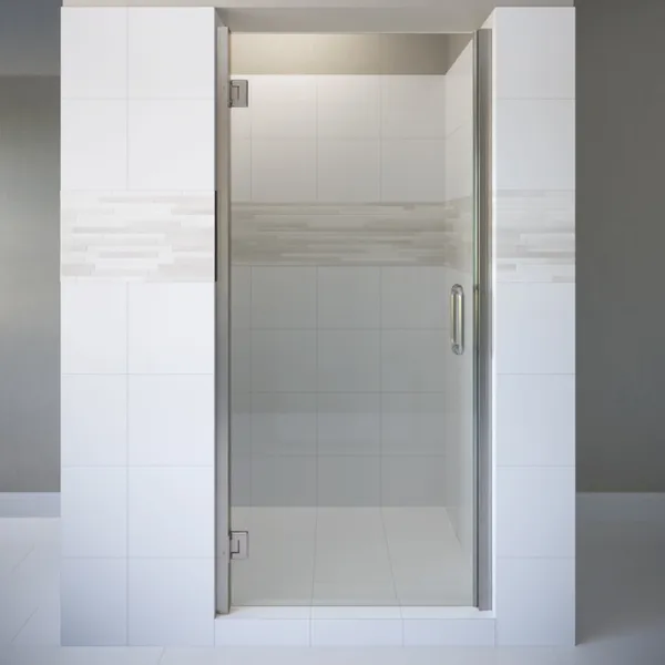 Basco COPA00A2772CL Coppia 72"H x 27-9/16"W Hinged Frameless - Brushed Nickel