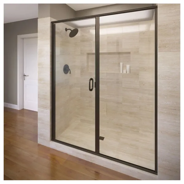 Basco INFH35A4668CL Infinity 68-5/8"H x 46"W Hinged Framed Shower - Oil Rubbed