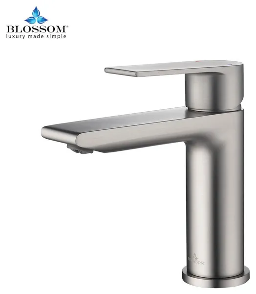 Bath Faucet Single Handle Lavatory Faucet Brush Nickel