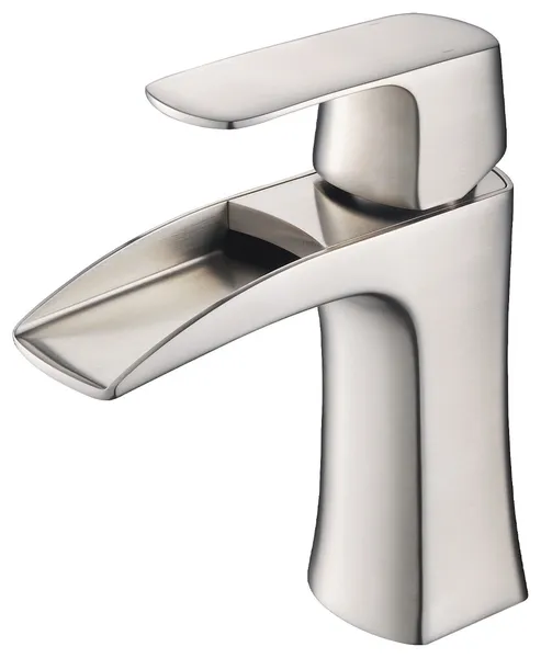 Bath Faucet Single Handle Lavatory Faucet, Brush Nickel