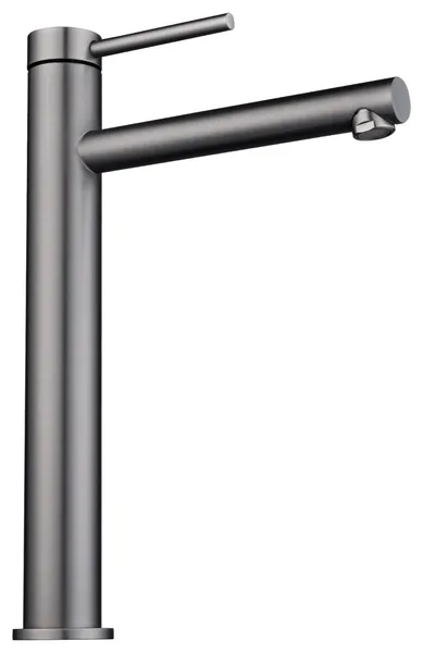Bathroom Vessel Sink Faucet Single Handle/Hole 8" Tall Vanity Mixer Tap Grey