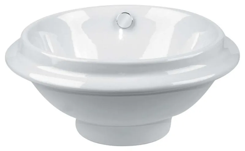 Bathroom Vessel Sink White China Artisan Overflow |