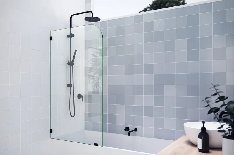 Bathtub Single Fixed Panels, Oil Rubbed Bronze