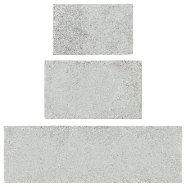 Beautyrest Plume Luxury Feather Touch Reversible Bath Rug, Grey