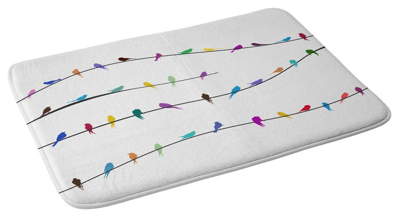 Belle13 Happy Spring Memory Foam Bath Mat
