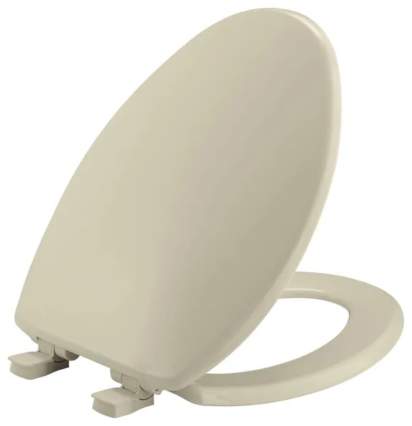 Bemis 7300SLEC Elongated Closed-Front Toilet Seat Quick Release - Bone