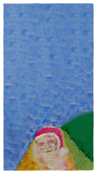 Betsy Drake Santa Face Beach Towel