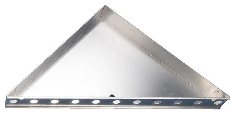 Better Bench Ready To Tile Triangle Triangular Shelf Foot Rest Mount Shower, 17 Inch