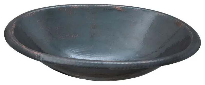 Black Nickel Matisse Oval Handcrafted Copper