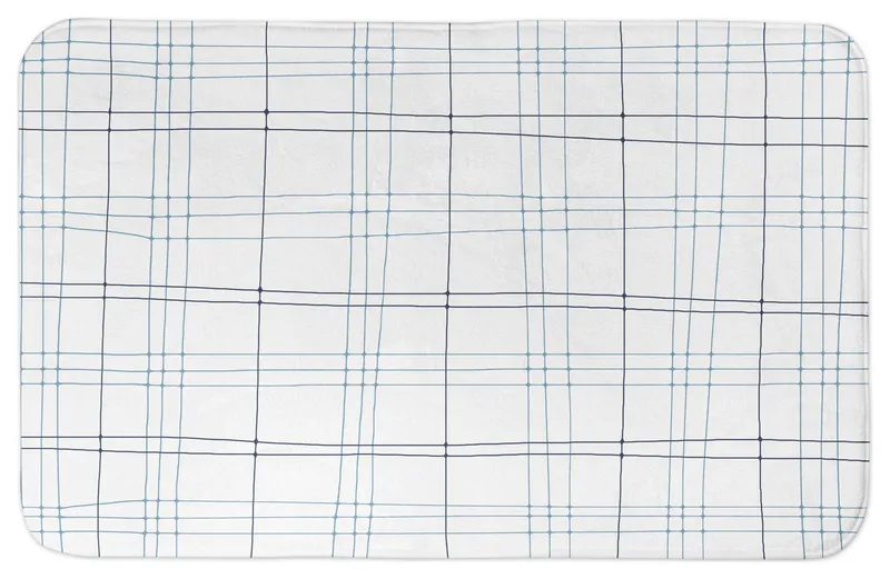 Blessed Checkerboard 34x21 Bath Mat