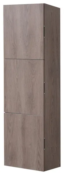 Bliss 18" Wide by 59" High Linen Side Cabinet, Three Doors, Butternut Wood
