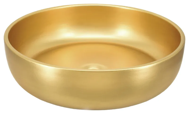 Bliss Bathroom Sink, 24k Matte Gold
