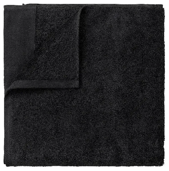 Blomus Riva Organic Terry Cloth Washcloth, Set of 4, Black