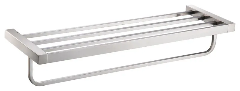 Blossom Towel Rack, Brushed Nickel