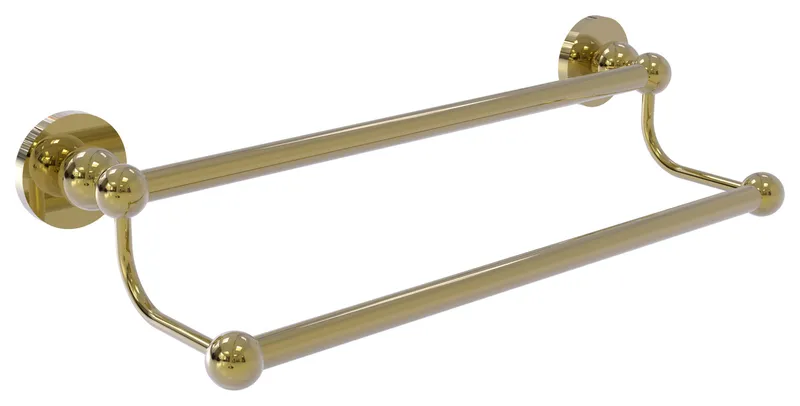 Bolero 30" Double Towel Bar, Unlacquered Brass