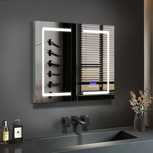 Bracciano LED Medicine Cabinet With Defogger, 36"