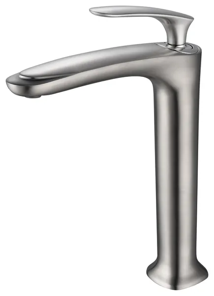 Brianna 11" Single Hole Vessel Sink Filler Bathroom Faucet, Brushed Nickel