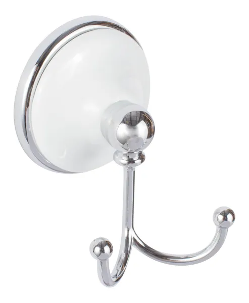 Brighton Bath Series, Robe Hook in Polished Chrome with White Porcelain