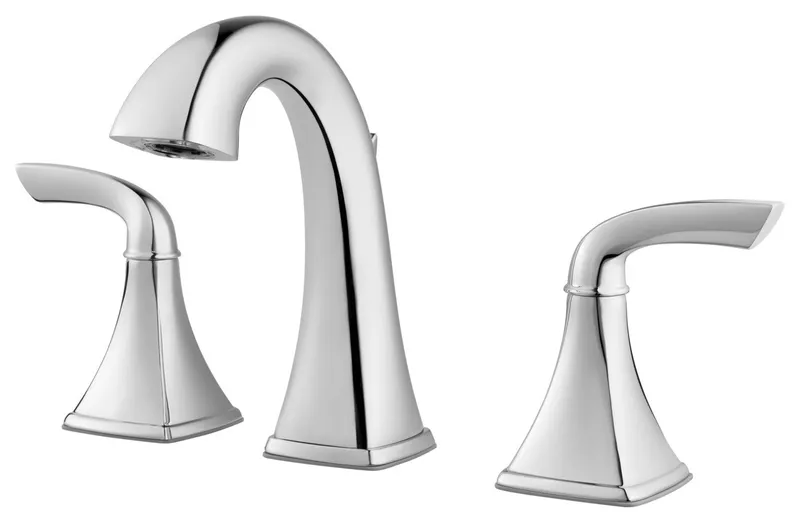 Bronson 2-Handle 8" Widespread Bathroom Faucet, Polished Chrome