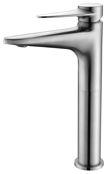 Brushed Nickel Tall Single Hole Bathroom Faucet