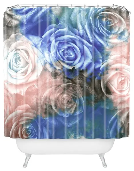 Caleb Troy Wintertide Roses Shower Curtain, 72"x69"