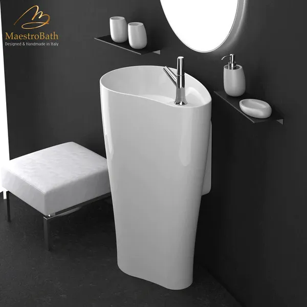 Camilla Contemporary Pedestal Sink