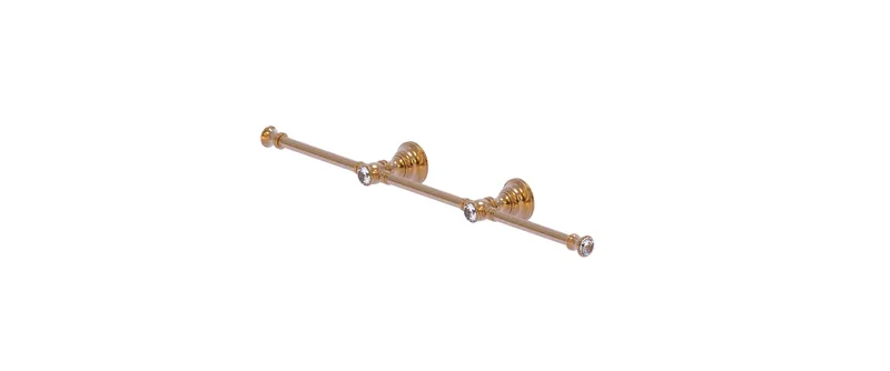 Carolina Crystal 3 Arm Guest Towel Holder, Brushed Bronze