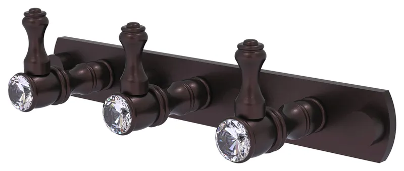 Carolina Crystal 3 Position Tie and Belt Rack, Antique Bronze