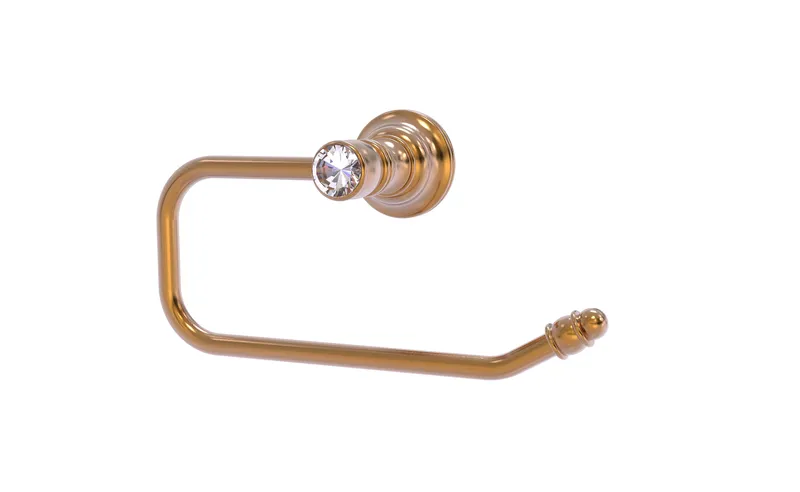 Carolina Crystal Euro Style Toilet Tissue Holder, Brushed Bronze