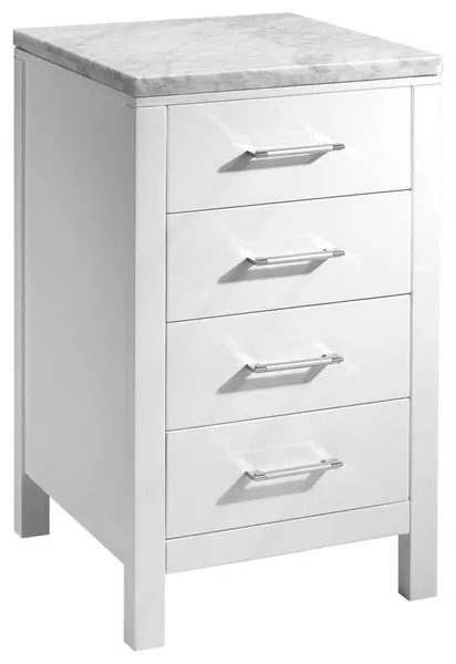 Caroline Parkway 20" Side Cabinet, White