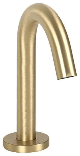 Carpi Brushed Gold Finish Goose Neck Deck Mount Automatic Commercial Sensor