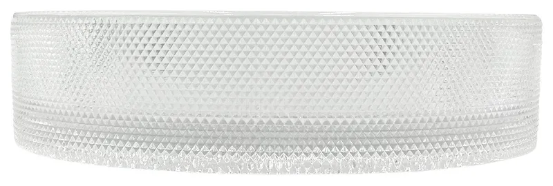 CastelloUSA Decorative 20" Oval Crystal Rectangle Glass Sink, Clear
