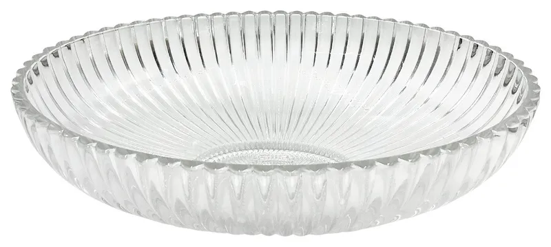 CastelloUSA Lucine Oval Glass Crystal Bathroom Vessel Sink Basin, Clear