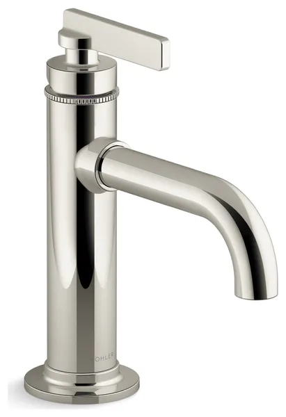 Castia 1.2 GPM Single Hole Bathroom Faucet, Vibrant Polished Nickel