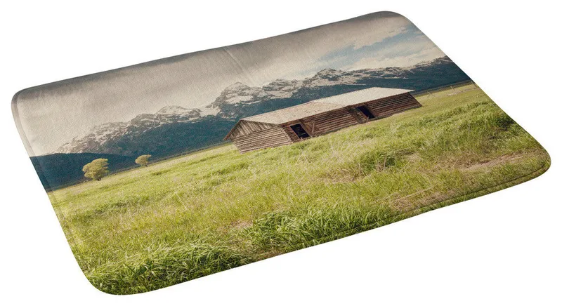 Catherine McDonald Summer In The Tetons Memory Foam Bath Mat, 17"x24"