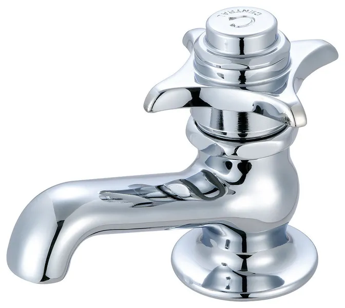 Central Brass Self-Close Single Handle Basin Faucet