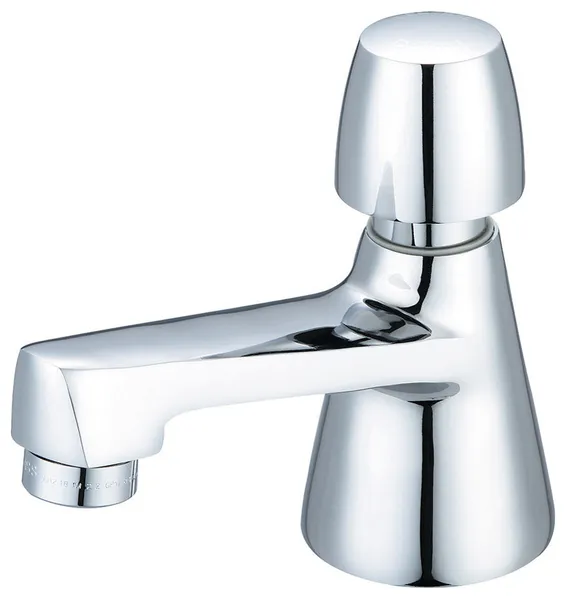 Central Brass Slow-Close Single Handle Basin Faucet