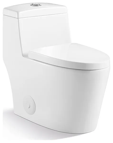 Ceramic Dual Flush One Piece Toilet-Including Toilet Seat