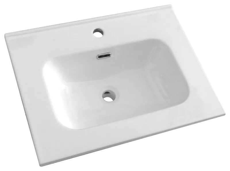 Ceramic Single Bathroom Vanity Top With Sink, 24"