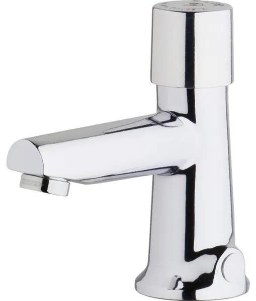 Chicago Faucets 3501-E2805ABCP Hot and Cold Water Metering Mixing Sink Faucet