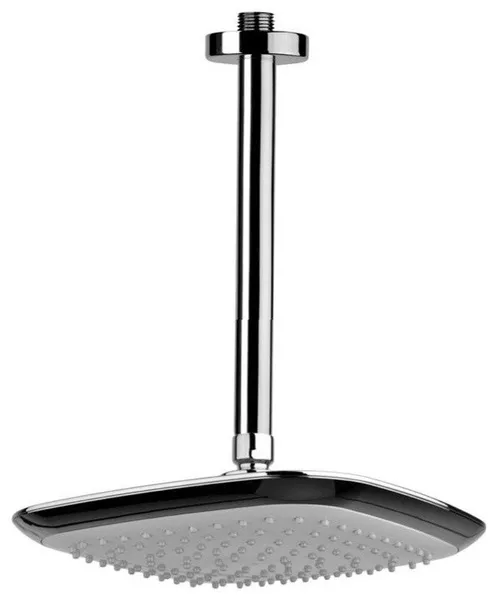 Chrome and Round Ceiling Mounted Shower Head With Arm