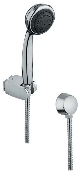 Chromed Hand Shower With Brass Water Connection and Hose