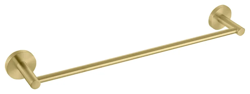 Circular Bathroom 18" Towel Bar, Brushed Gold